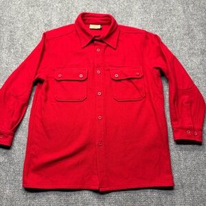 Boy Scouts of America Official BSA Red Wool Jac-Shirt Jacket Adult Medium Red